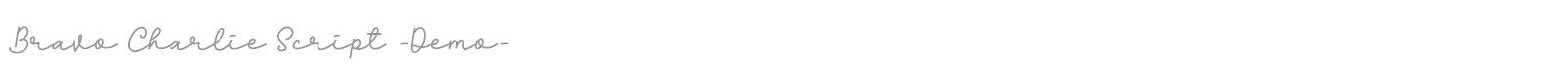 Bravo Charlie Script font preview